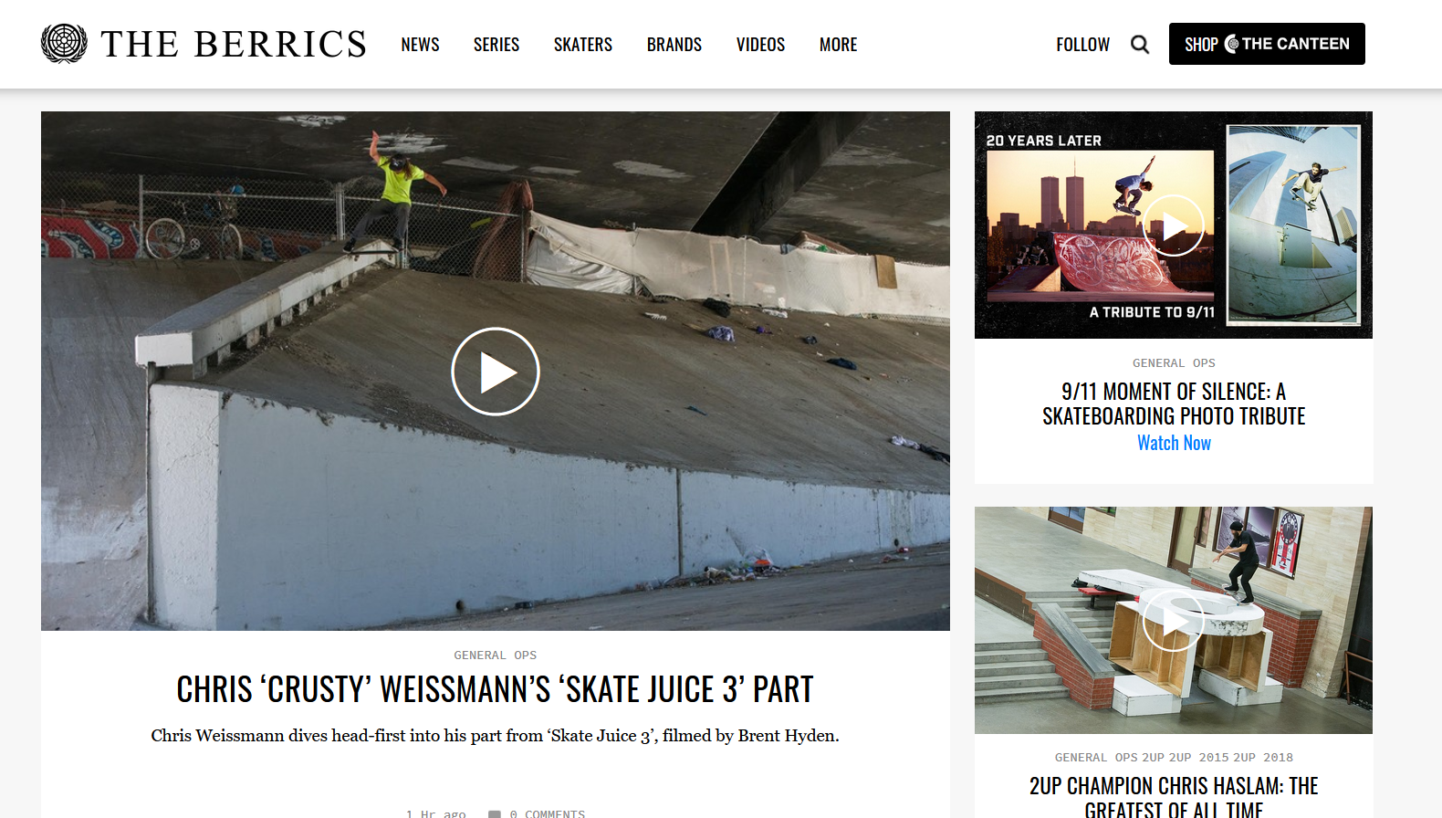 Crusty's new 'Skate Juice 3' Full Part playing now on The Berrics