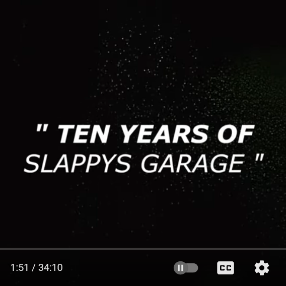 John Herrera in Slappys Garage 10 year anniversary video