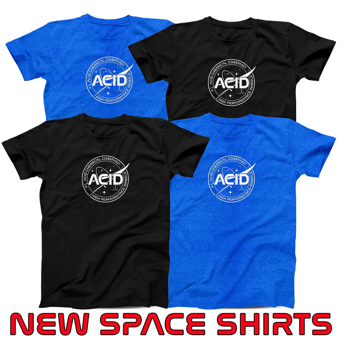 New Acid "Space" shirts out now