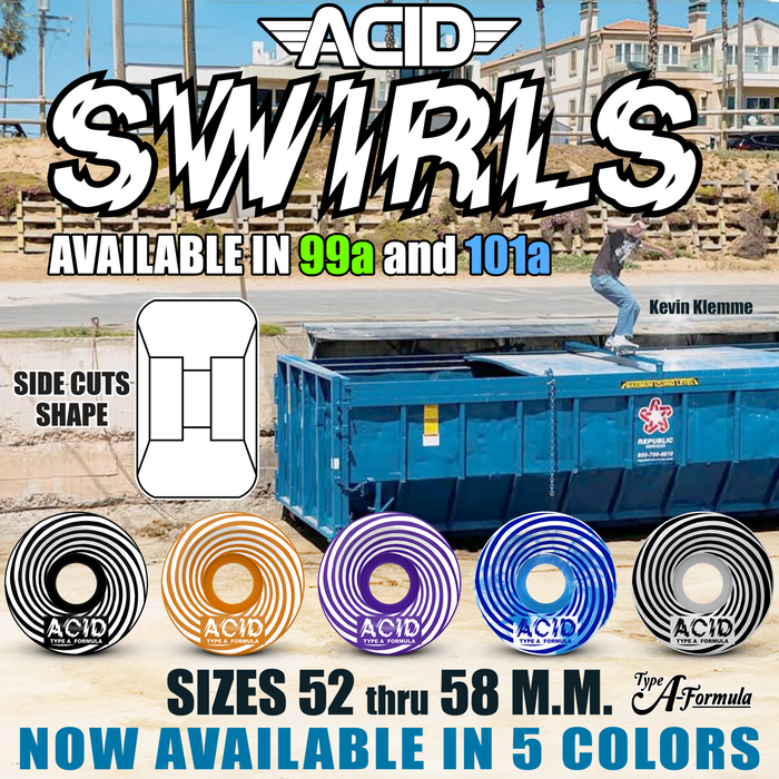 Acid Chemical Co "Swirls" out in colors now!