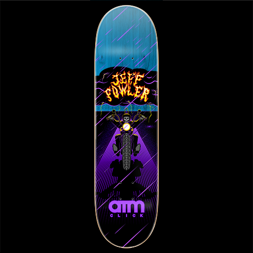 ATM Jeff Fowler Moto Skateboard Deck