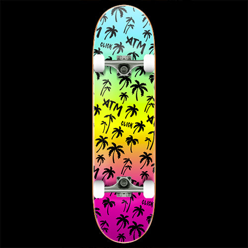 ATM Click Black Rainbow Complete Skateboard