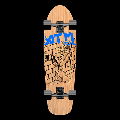 ATM Click Hot Dog 7.6" Cruiser Complete Skateboard