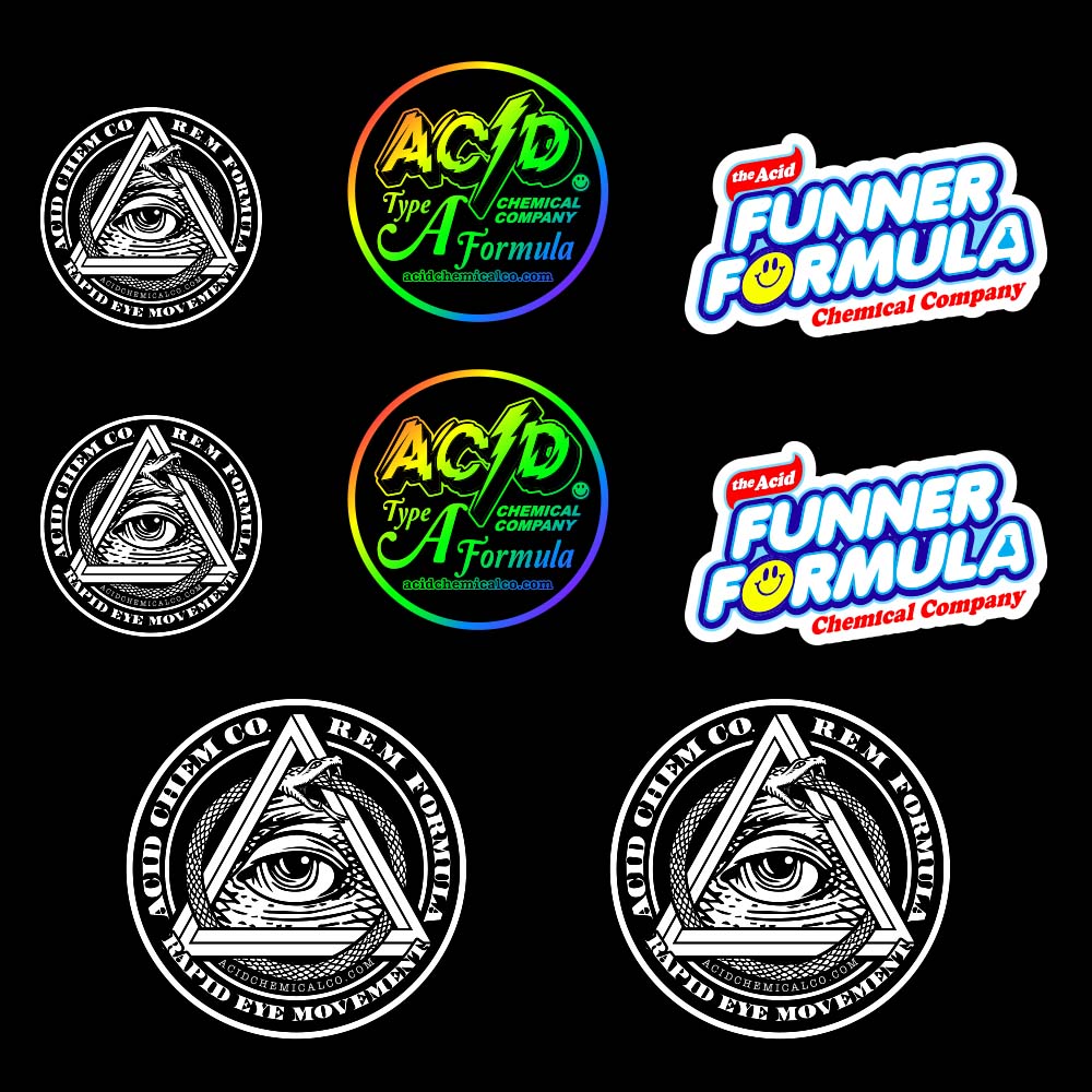 ACID STICKERS - ASSORTED — SOP Distribution