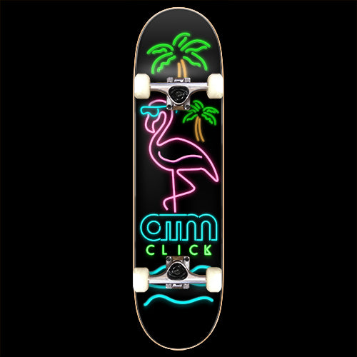 ATM Click Neon Flamingo 8.0 Complete Skateboard